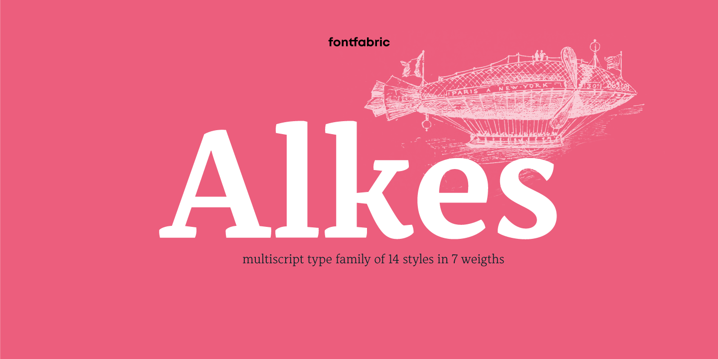 Alkes Font preview